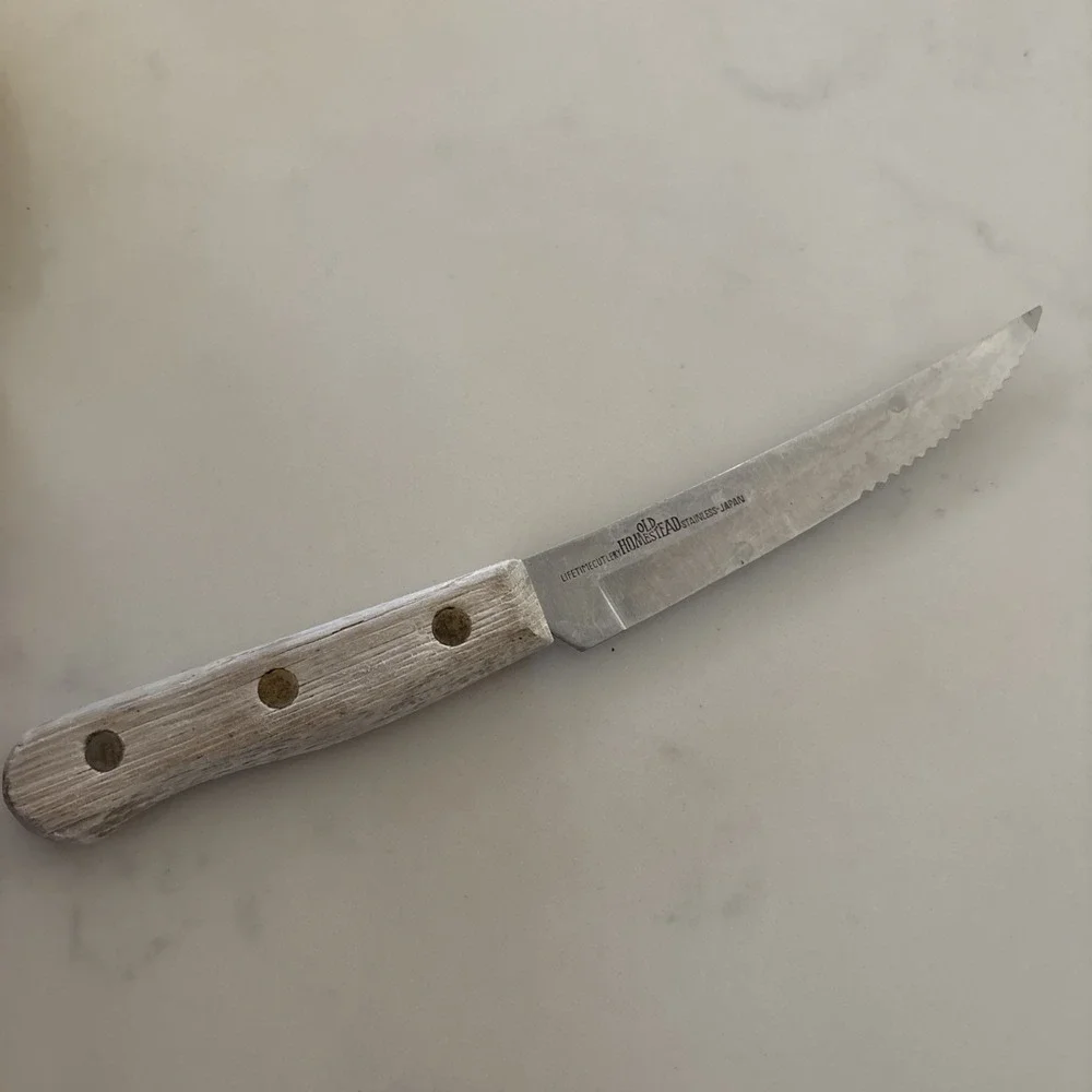 Vintage Old Homestead Carving‎ Knife Carver Slicer 8